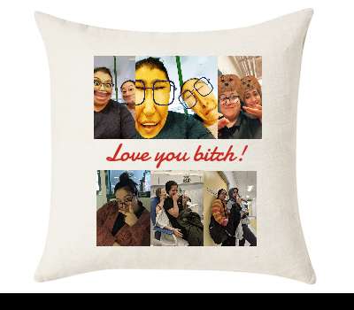 Custom Cushion Cover 50cm x 50 cm Off White