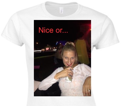 Custom Womens Soft Style 100% Cotton White T-Shirt