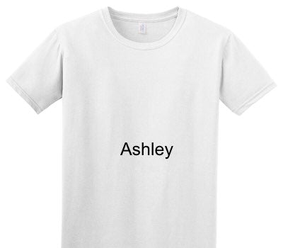 Custom Adult Soft Style 100% Cotton White T-Shirt