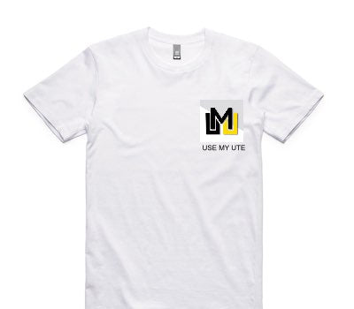 Custom AS Colour 100% Cotton White T-Shirt