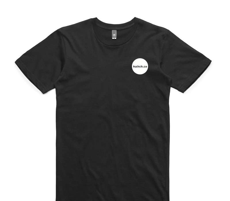 Custom AS Colour 100% Cotton Black T-Shirt