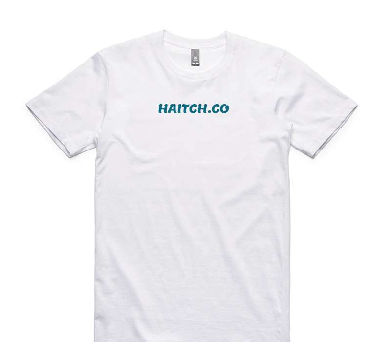 Custom AS Colour 100% Cotton White T-Shirt