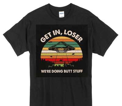 Custom Gildan 100% Cotton Black T-Shirt