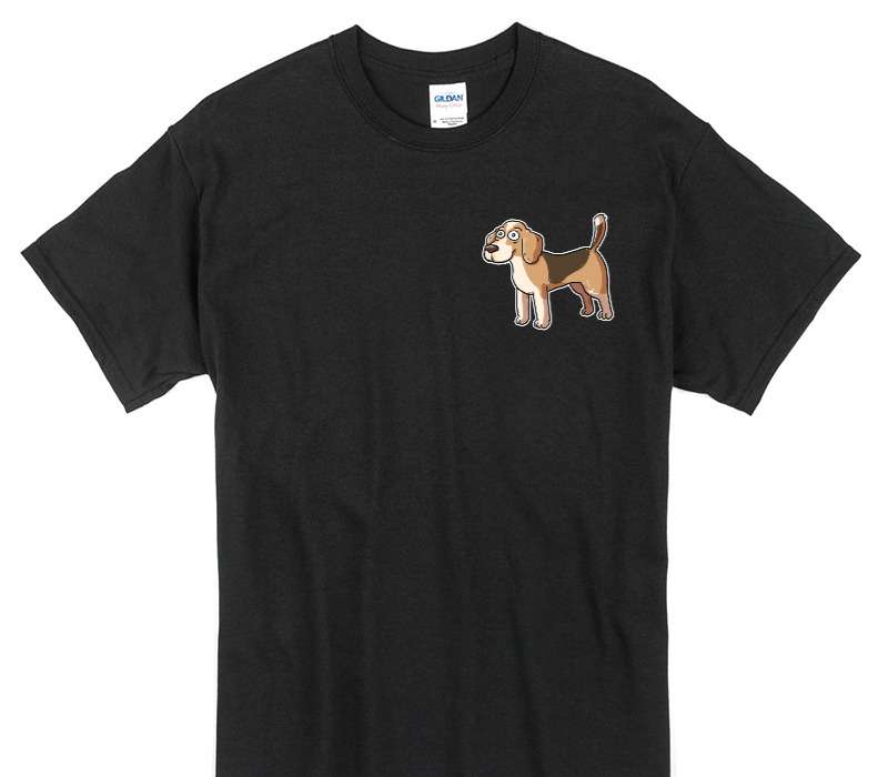 Custom Gildan 100% Cotton Black T-Shirt