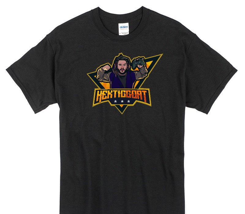 Custom Gildan 100% Cotton Black T-Shirt
