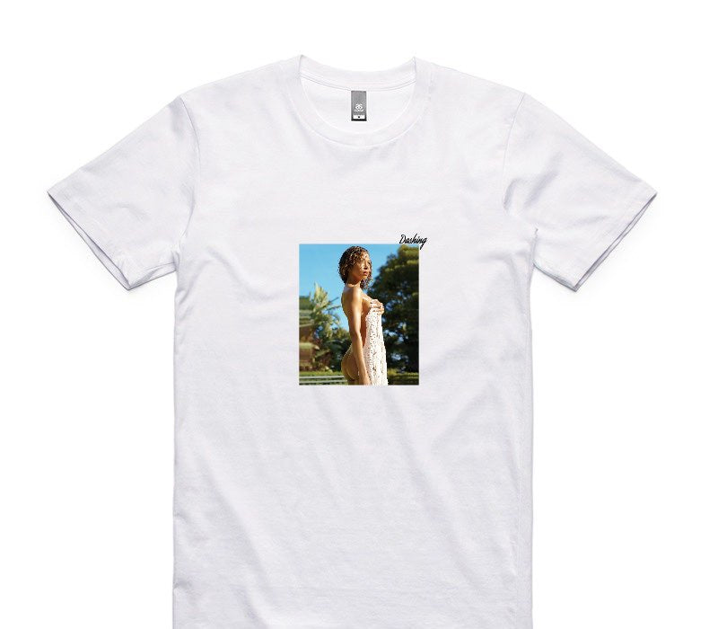 Custom AS Colour 100% Cotton White T-Shirt