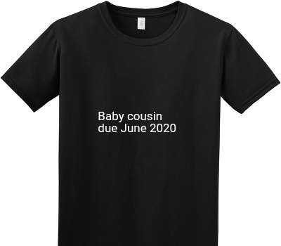Custom Adult Soft Style 100% Cotton Black T-Shirt
