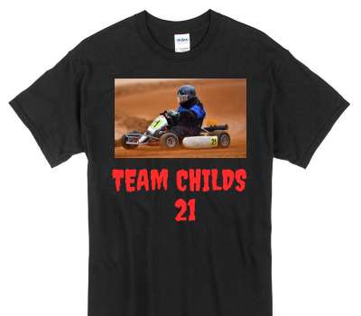 Custom Gildan 100% Cotton Black T-Shirt