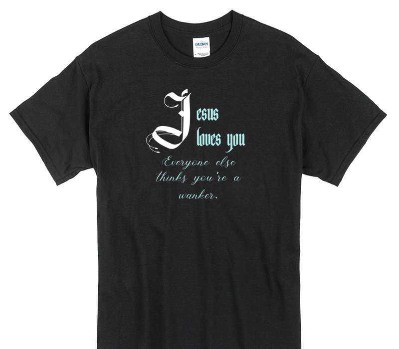 Custom Gildan 100% Cotton Black T-Shirt