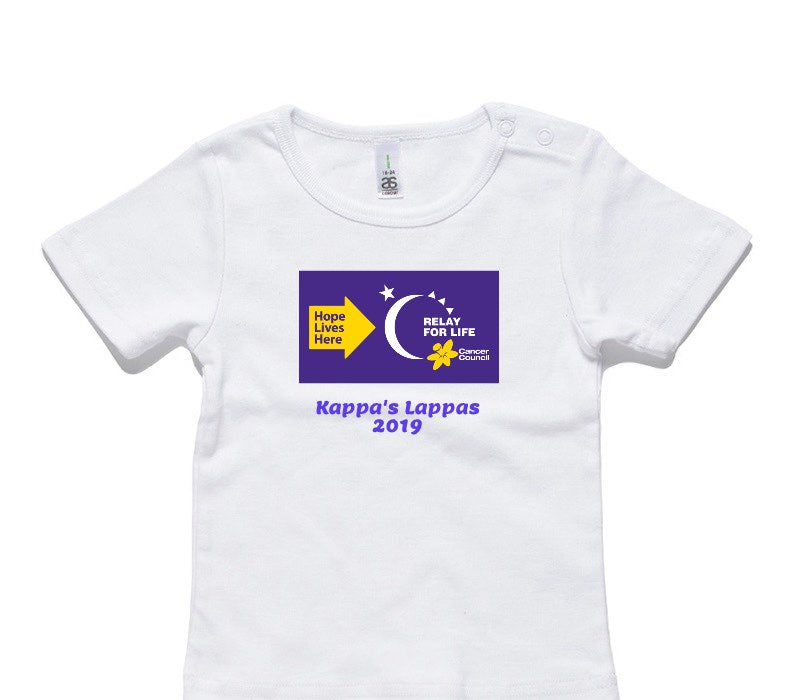 Custom AS Colour White Baby T-Shirt