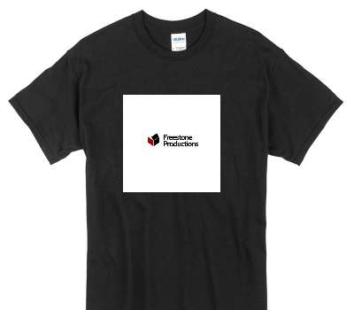 Custom Gildan 100% Cotton Black T-Shirt