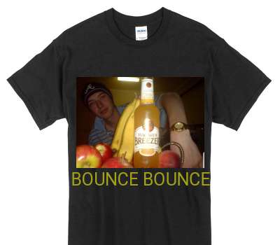 Custom Gildan 100% Cotton Black T-Shirt