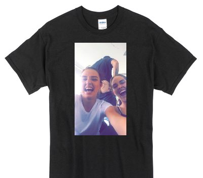 Custom Gildan 100% Cotton Black T-Shirt