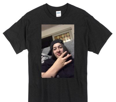 Custom Gildan 100% Cotton Black T-Shirt