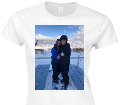 Custom Womens Soft Style 100% Cotton White T-Shirt