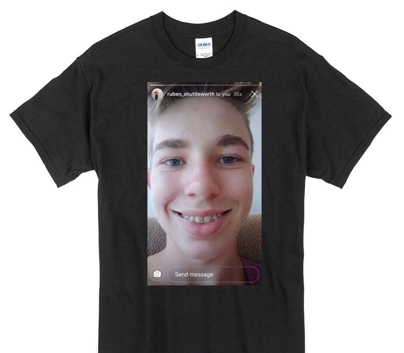Custom Gildan 100% Cotton Black T-Shirt