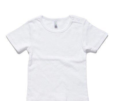Custom AS Colour White Baby T-Shirt