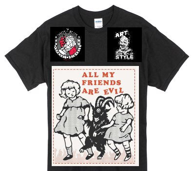 Custom Gildan 100% Cotton Black T-Shirt