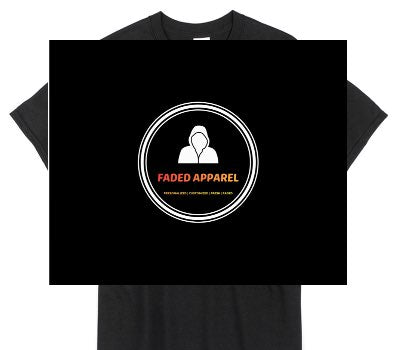 Custom Gildan 100% Cotton Black T-Shirt