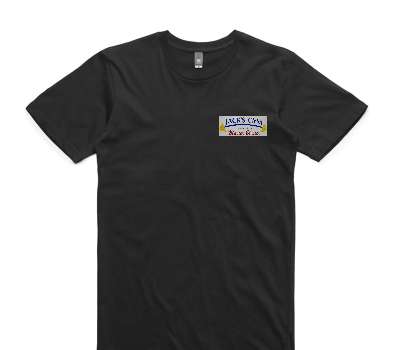 Custom AS Colour 100% Cotton Black T-Shirt