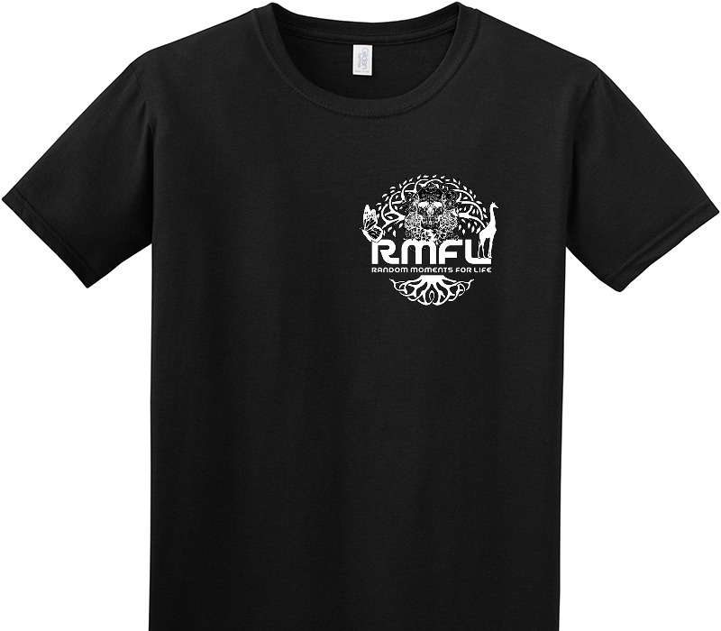 Custom Adult Soft Style 100% Cotton Black T-Shirt