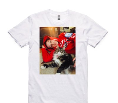 Custom AS Colour 100% Cotton White T-Shirt