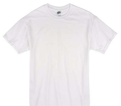Custom Gildan 100% Cotton White T-Shirt