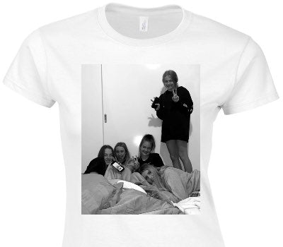 Custom Womens Soft Style 100% Cotton White T-Shirt