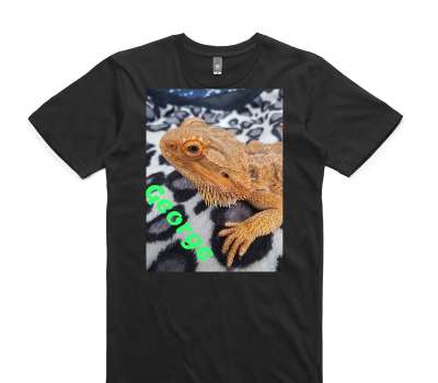 Custom AS Colour 100% Cotton Black T-Shirt