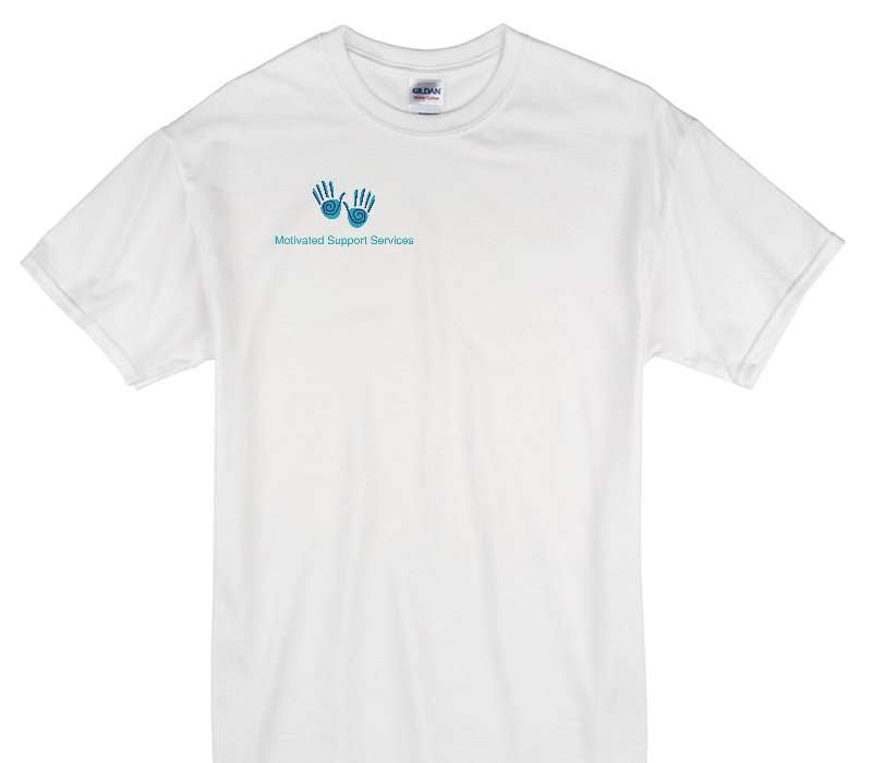 Custom Gildan 100% Cotton White T-Shirt