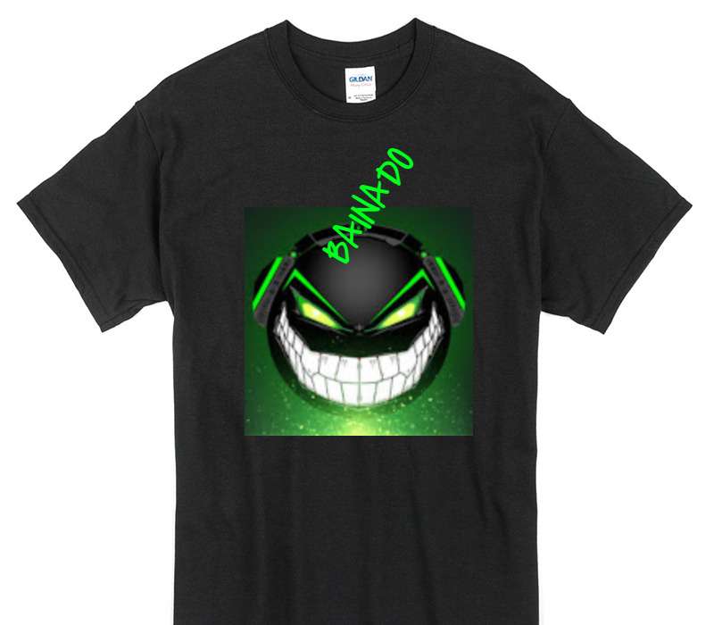 Custom Gildan 100% Cotton Black T-Shirt