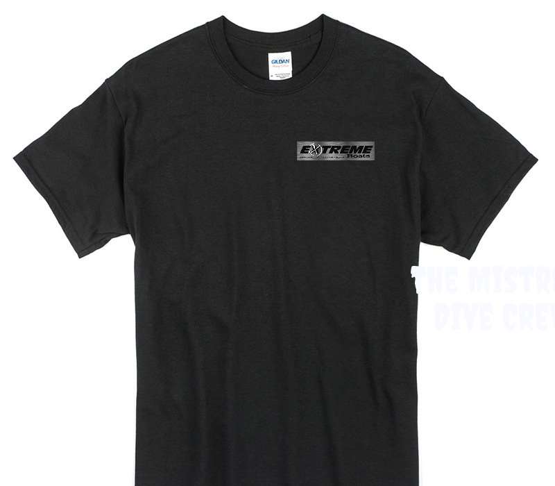 Custom Gildan 100% Cotton Black T-Shirt