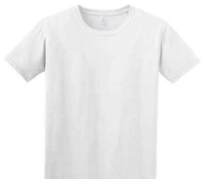 Custom Adult Soft Style 100% Cotton White T-Shirt
