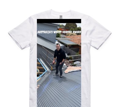 Custom AS Colour 100% Cotton White T-Shirt