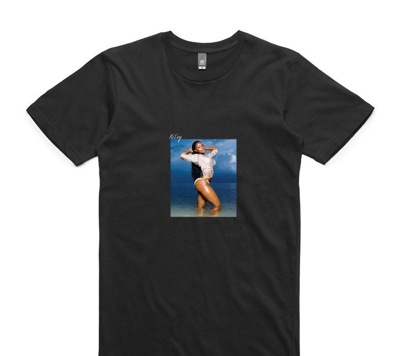 Custom AS Colour 100% Cotton Black T-Shirt