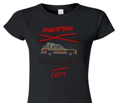Custom Womens Soft Style 100% Cotton Black T-Shirt