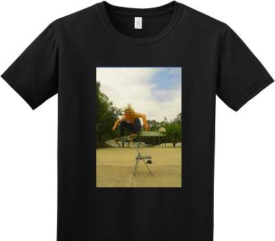 Custom Adult Soft Style 100% Cotton Black T-Shirt