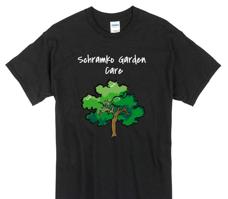 Custom Gildan 100% Cotton Black T-Shirt