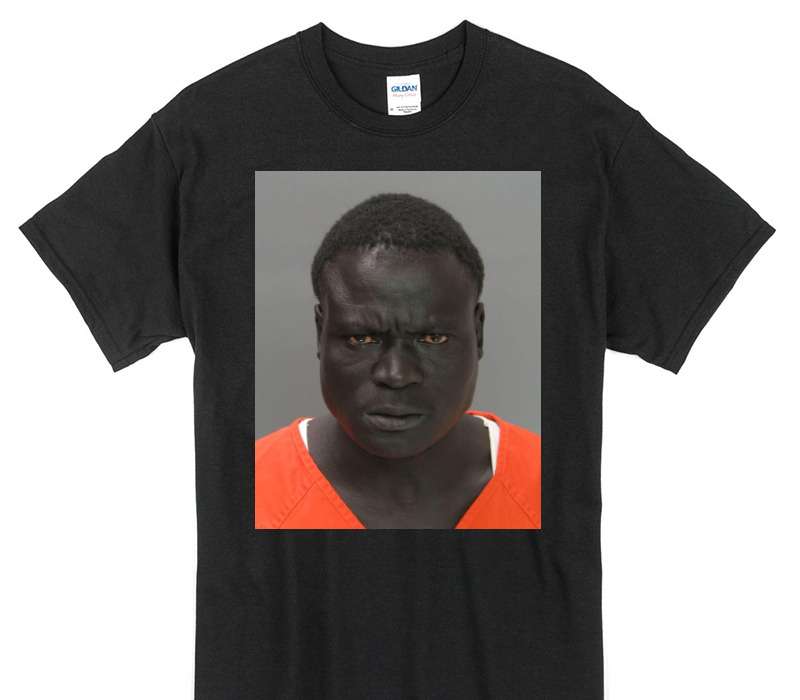 Custom Gildan 100% Cotton Black T-Shirt