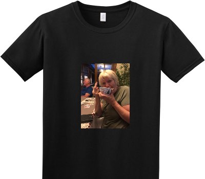 Custom Adult Soft Style 100% Cotton Black T-Shirt
