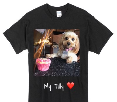 Custom Gildan 100% Cotton Black T-Shirt
