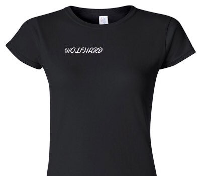 Custom Womens Soft Style 100% Cotton Black T-Shirt