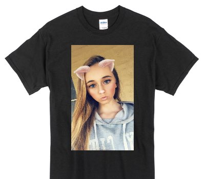 Custom Gildan 100% Cotton Black T-Shirt