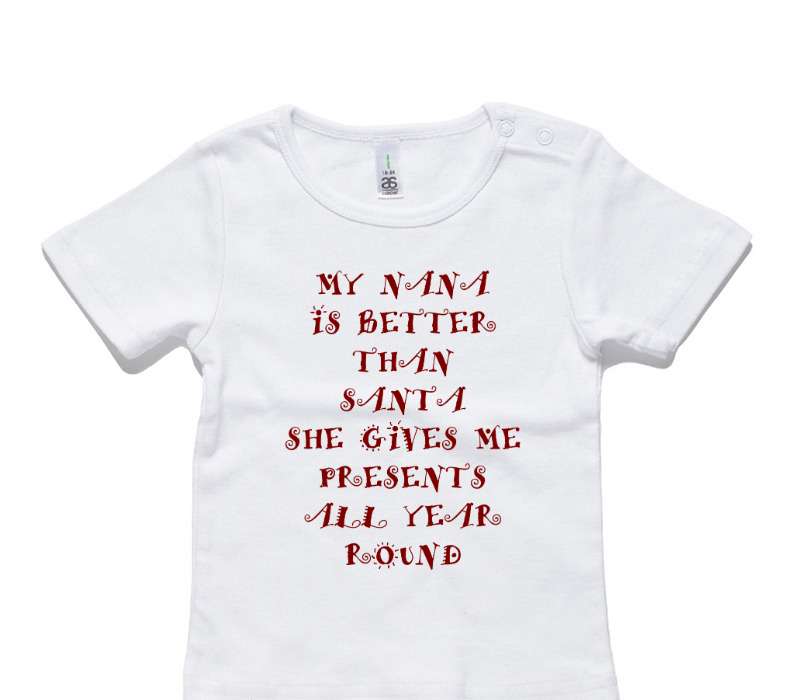 Custom AS Colour White Baby T-Shirt