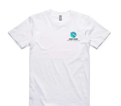 Custom AS Colour 100% Cotton White T-Shirt