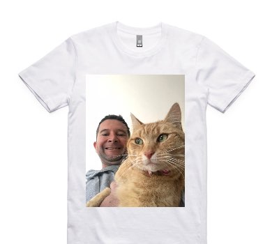Custom AS Colour 100% Cotton White T-Shirt
