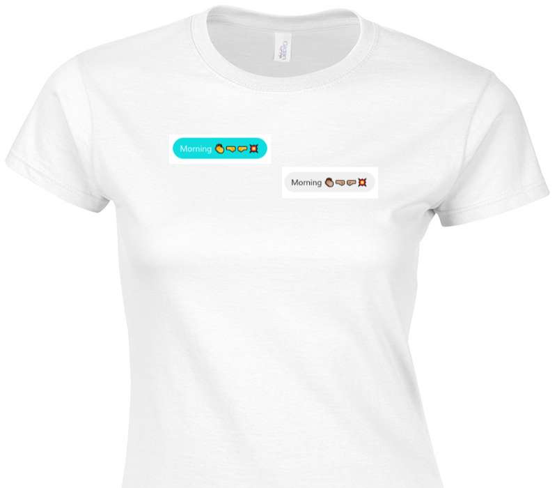 Custom Womens Soft Style 100% Cotton White T-Shirt