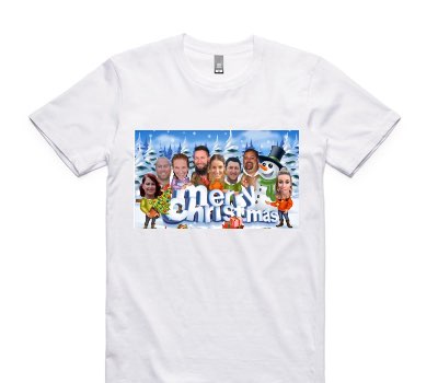 Custom AS Colour 100% Cotton White T-Shirt