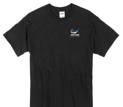 Custom Gildan 100% Cotton Black T-Shirt