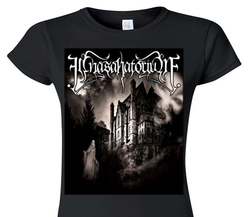 Custom Womens Soft Style 100% Cotton Black T-Shirt